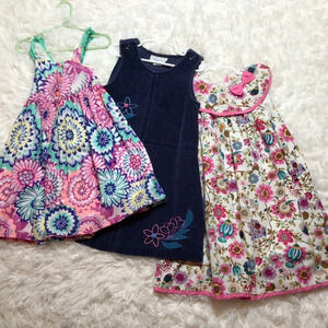 3 Dresses Lil Cactus Gymboree Samara Sz 5 Quality Floral Bow Heirloom Summer
